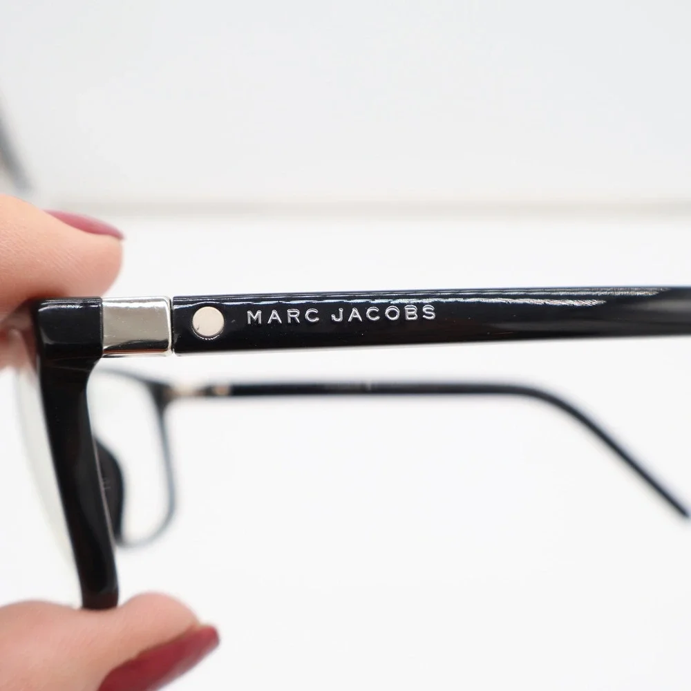 Marc Jacobs Eyeglasses Unisex N/A MARC 74 807 Black Rectangular Excellent
